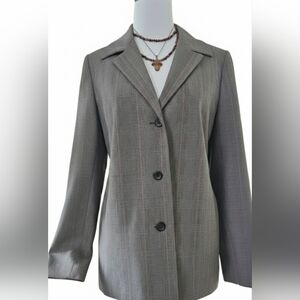 Rafaella Women's Multicolor Herringbone Blazer: Size 8